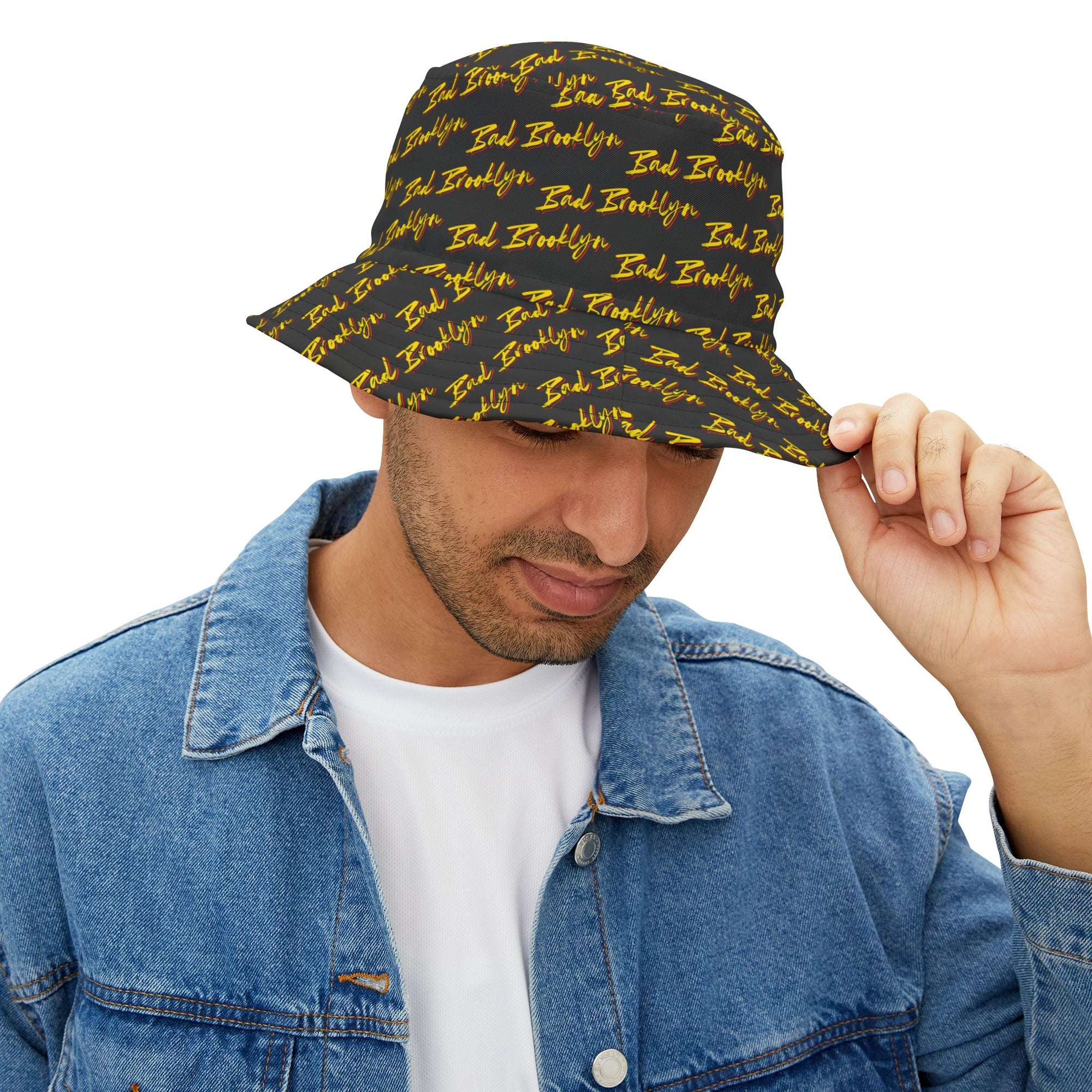 BadBrooklyn Gold Classic Bucket Hat