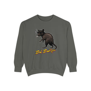BadBrooklyn Street Rat Smoking Premium Sweatshirt