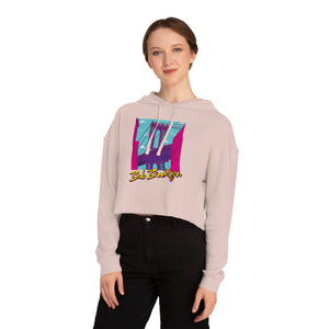 BadBrooklyn Bridge Vibes Cropped Women's Hoodie