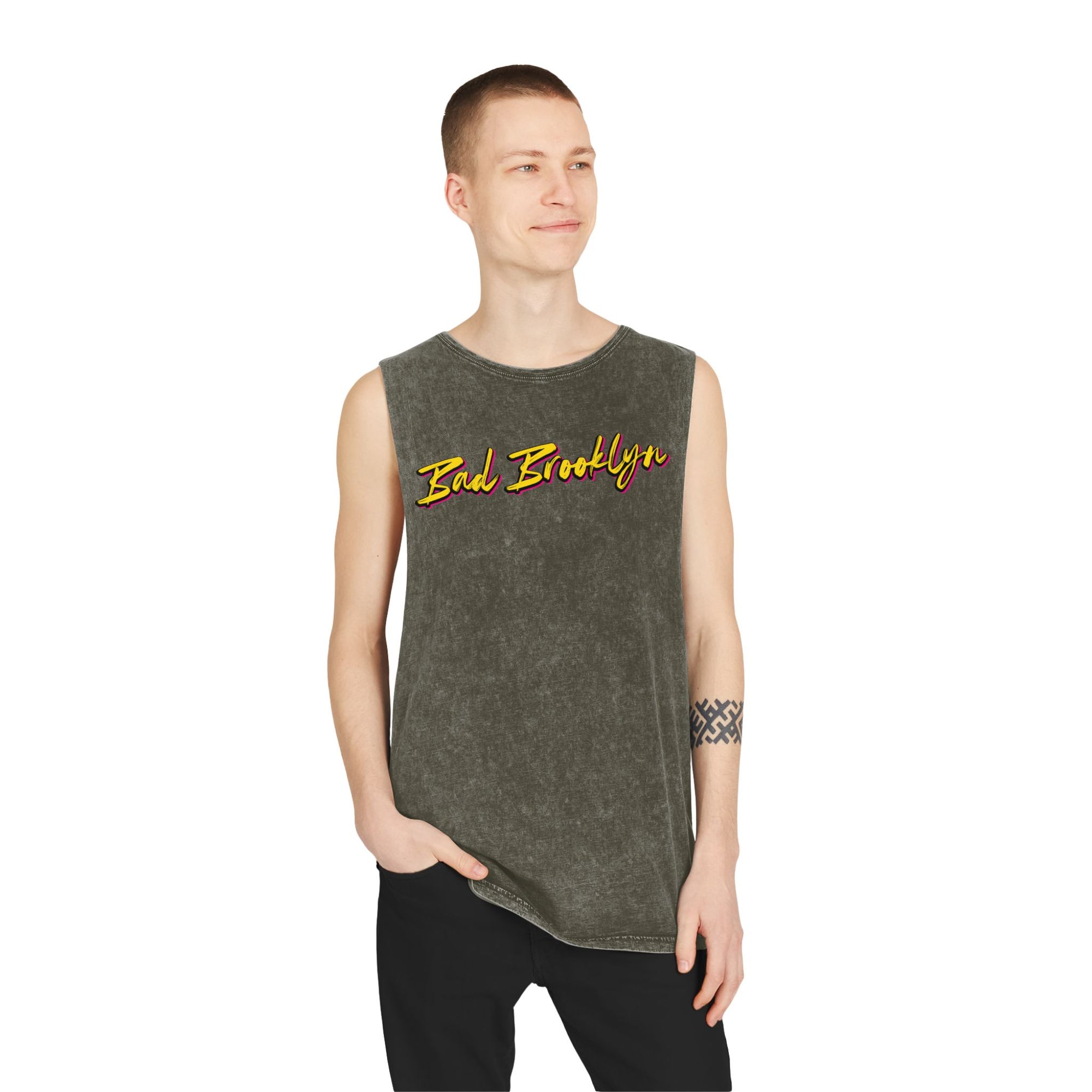 BadBrooklyn Gold Classic Stonewash Tank
