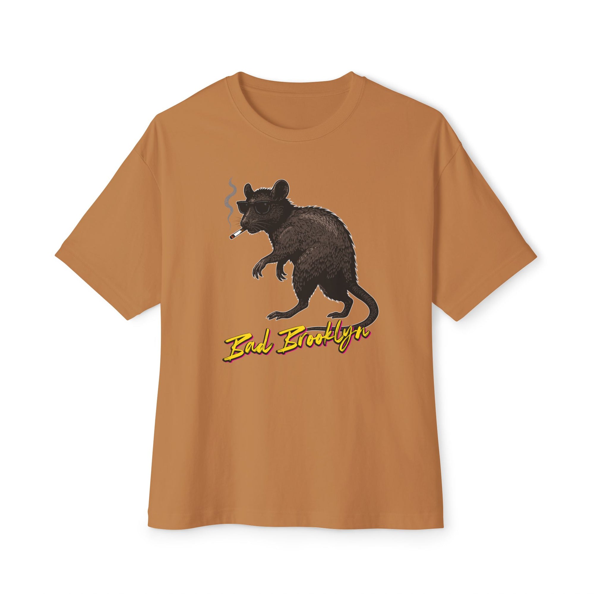 BadBrooklyn Street Rat Smoking Graphic Shirt