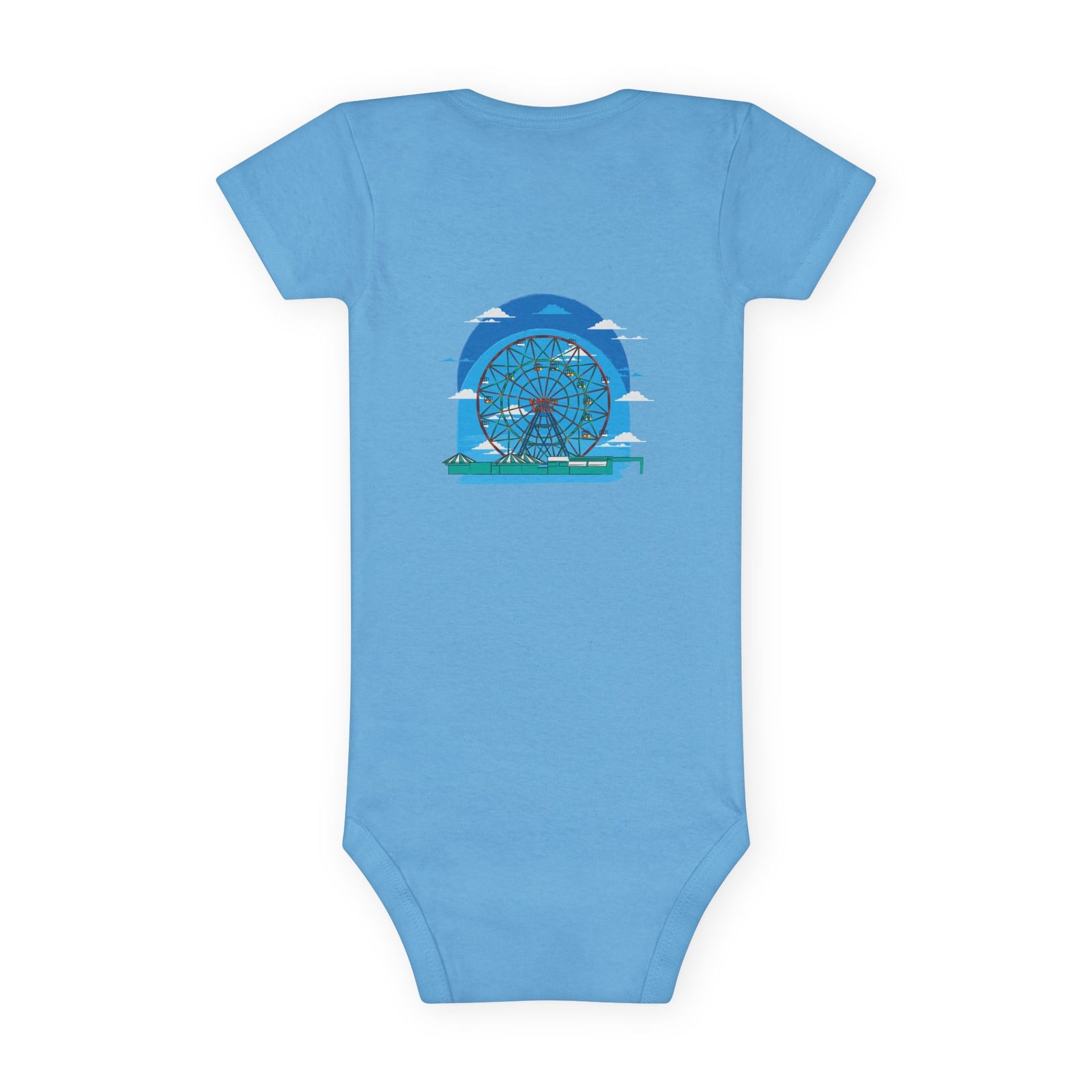 BadBrooklyn Ferris Wheel Baby Short Sleeve Onesie