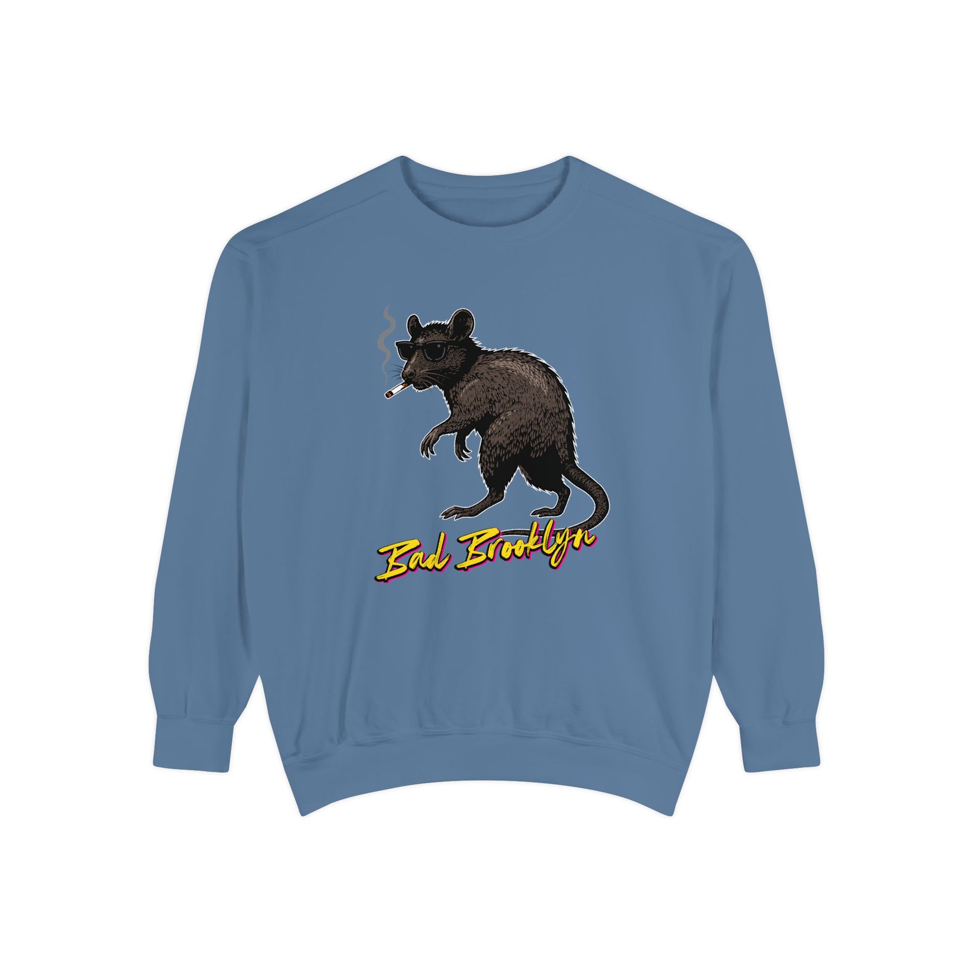 BadBrooklyn Street Rat Smoking Premium Sweatshirt