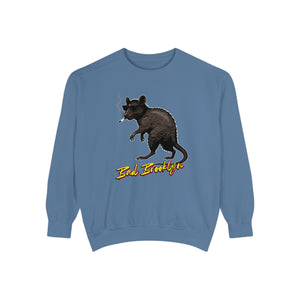 BadBrooklyn Street Rat Smoking Premium Sweatshirt