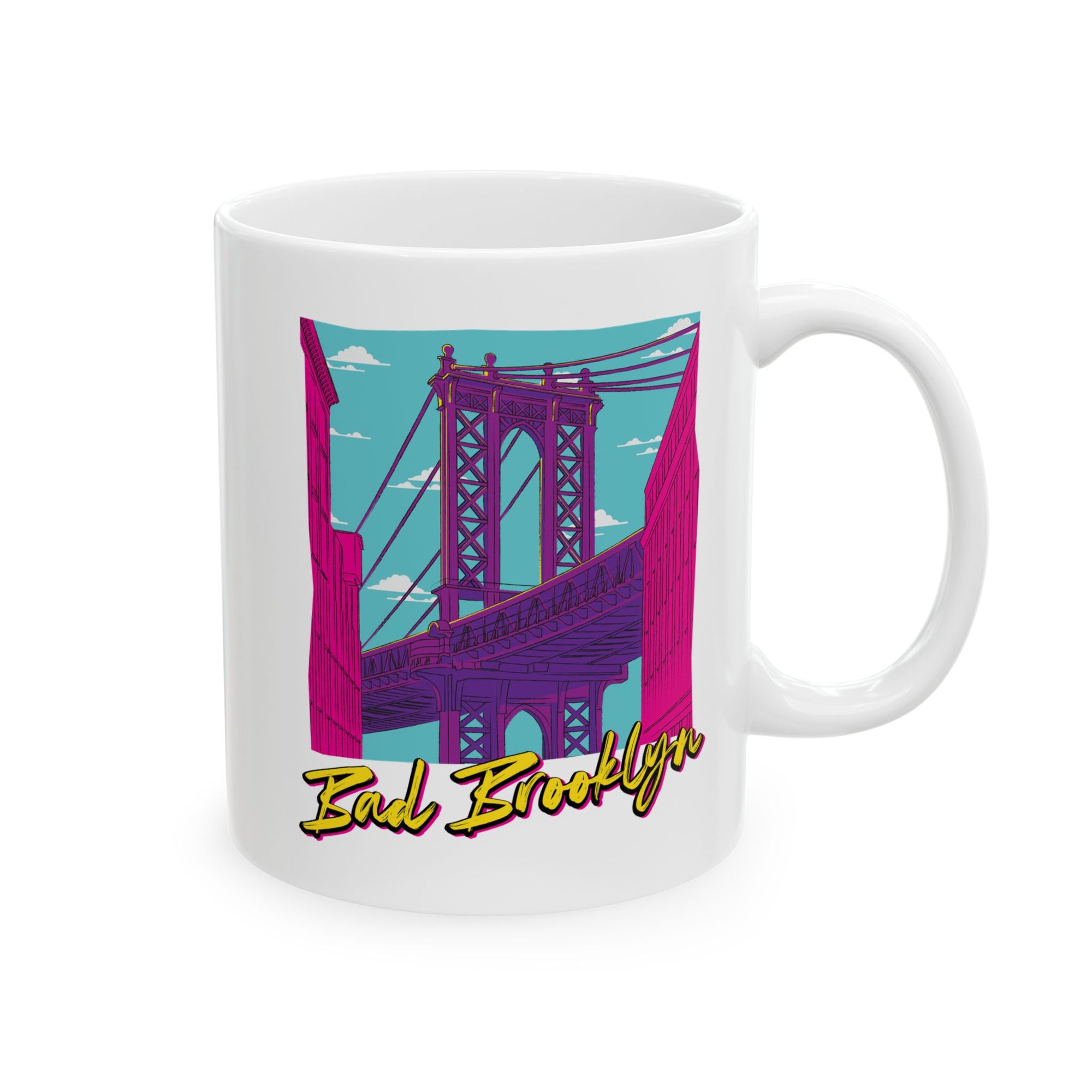 BadBrooklyn Bridge Vibes Ceramic Coffee Mug