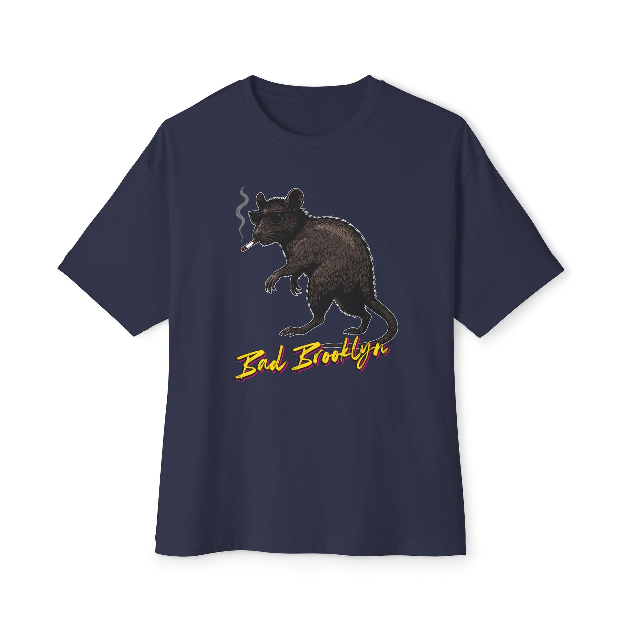 BadBrooklyn Street Rat Smoking Graphic Shirt