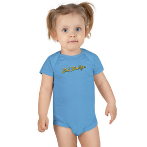 BadBrooklyn Bridge Vibes Short Sleeve Baby Onesie