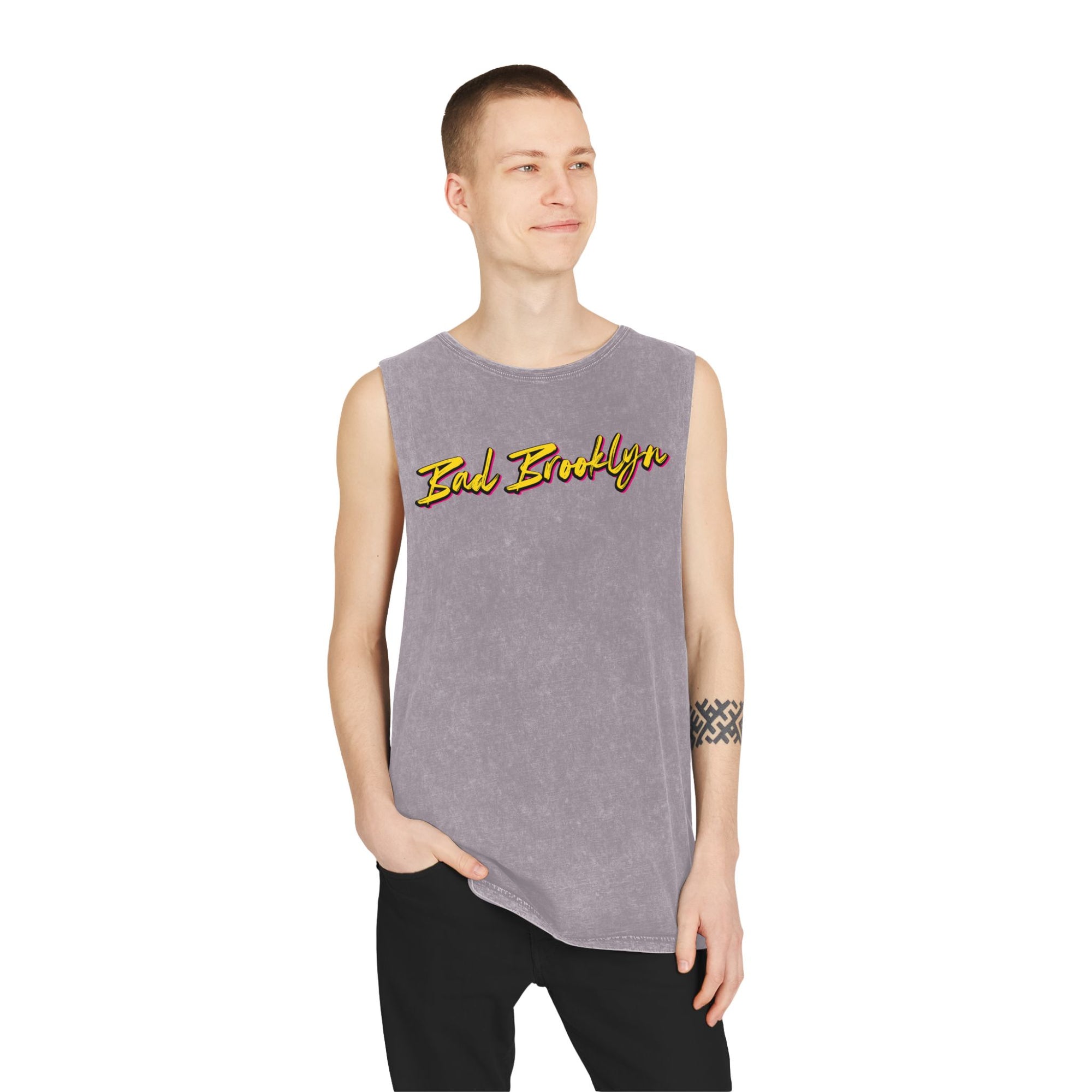 BadBrooklyn Gold Classic Stonewash Tank