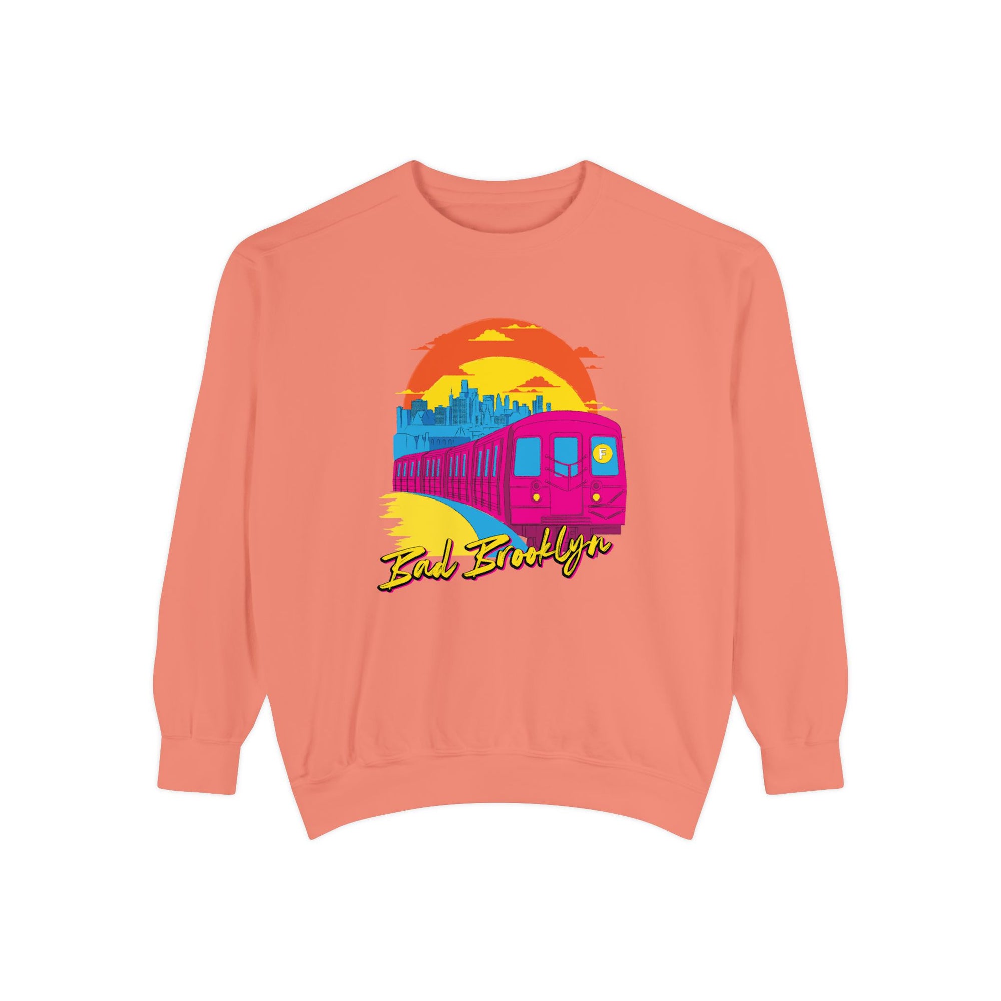 BadBrooklyn Sunset Subway Premium Sweatshirt