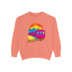 BadBrooklyn Sunset Subway Premium Sweatshirt