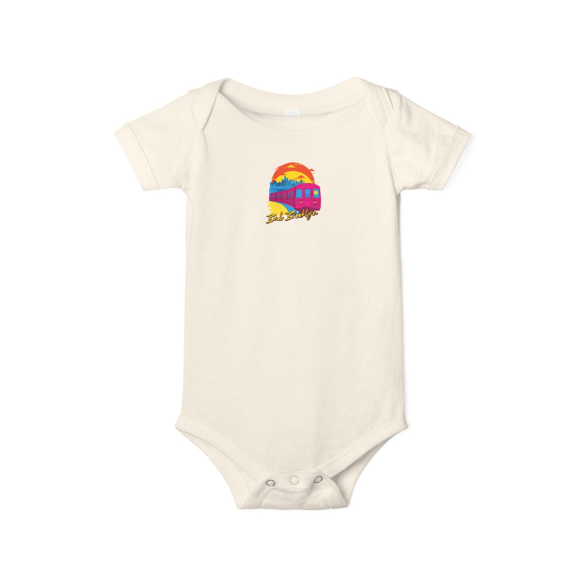 BadBrooklyn Sunset Subway Baby Infant Jersey Bodysuit