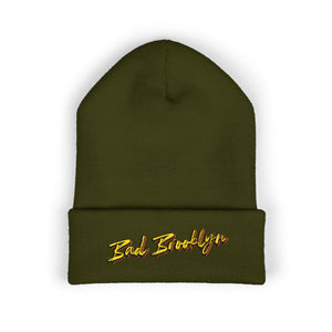 BadBrooklyn Bold Classic Embroidered Knit Beanie