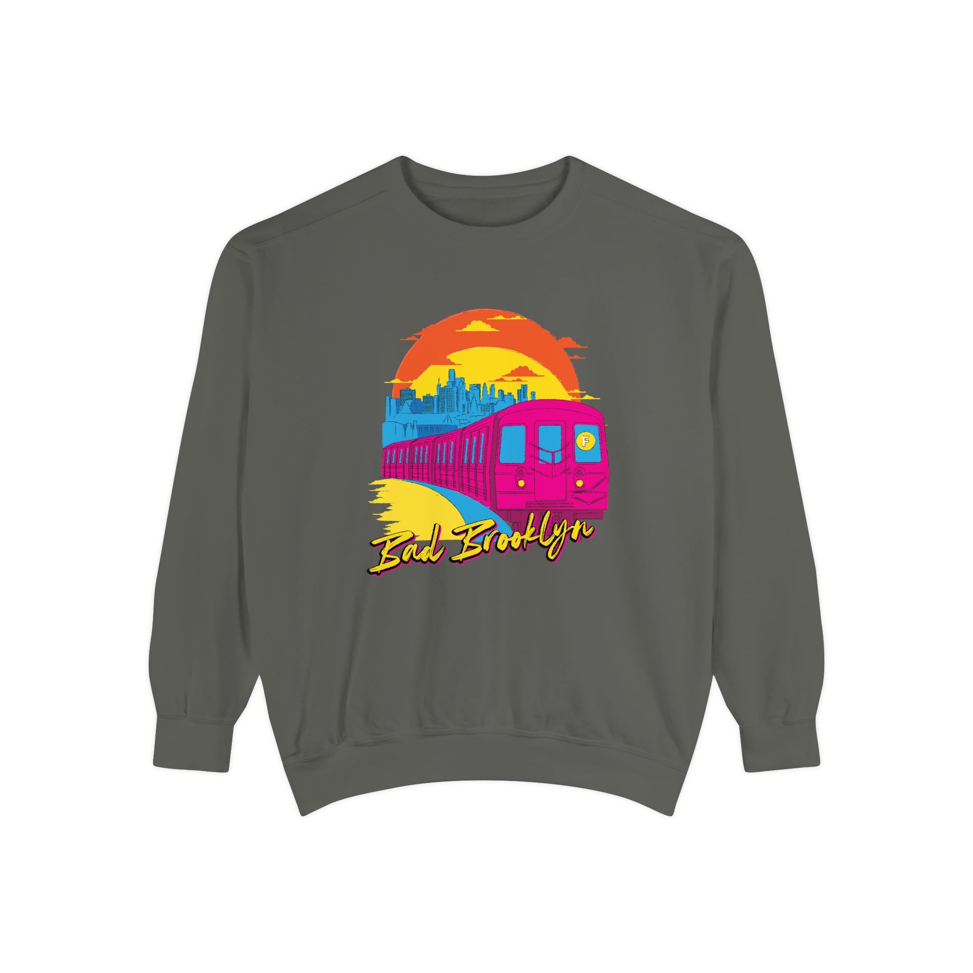 BadBrooklyn Sunset Subway Premium Sweatshirt