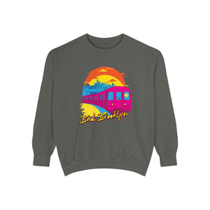 BadBrooklyn Sunset Subway Premium Sweatshirt