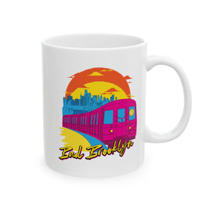BadBrooklyn Sunset Subway Ceramic Coffee Mug