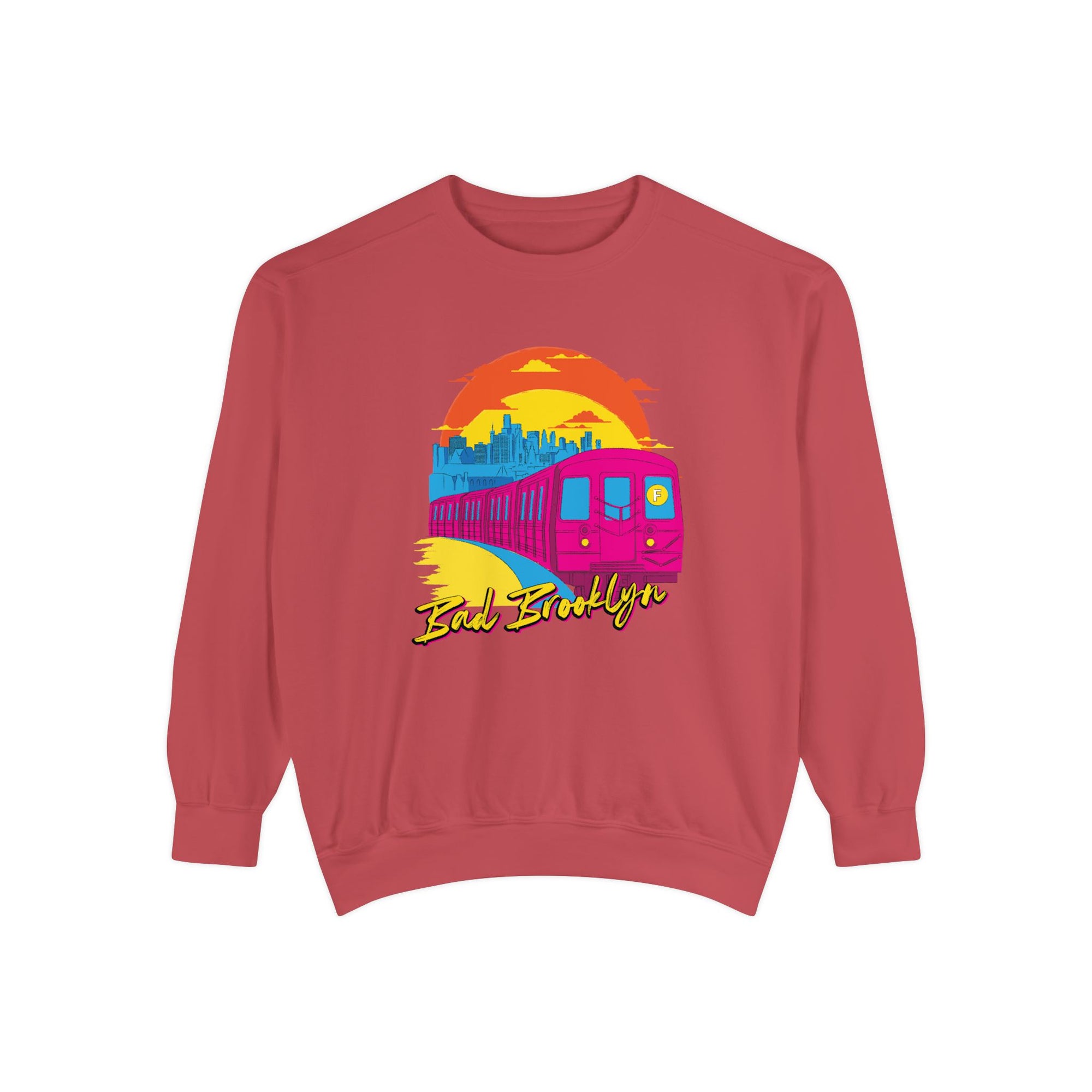BadBrooklyn Sunset Subway Premium Sweatshirt