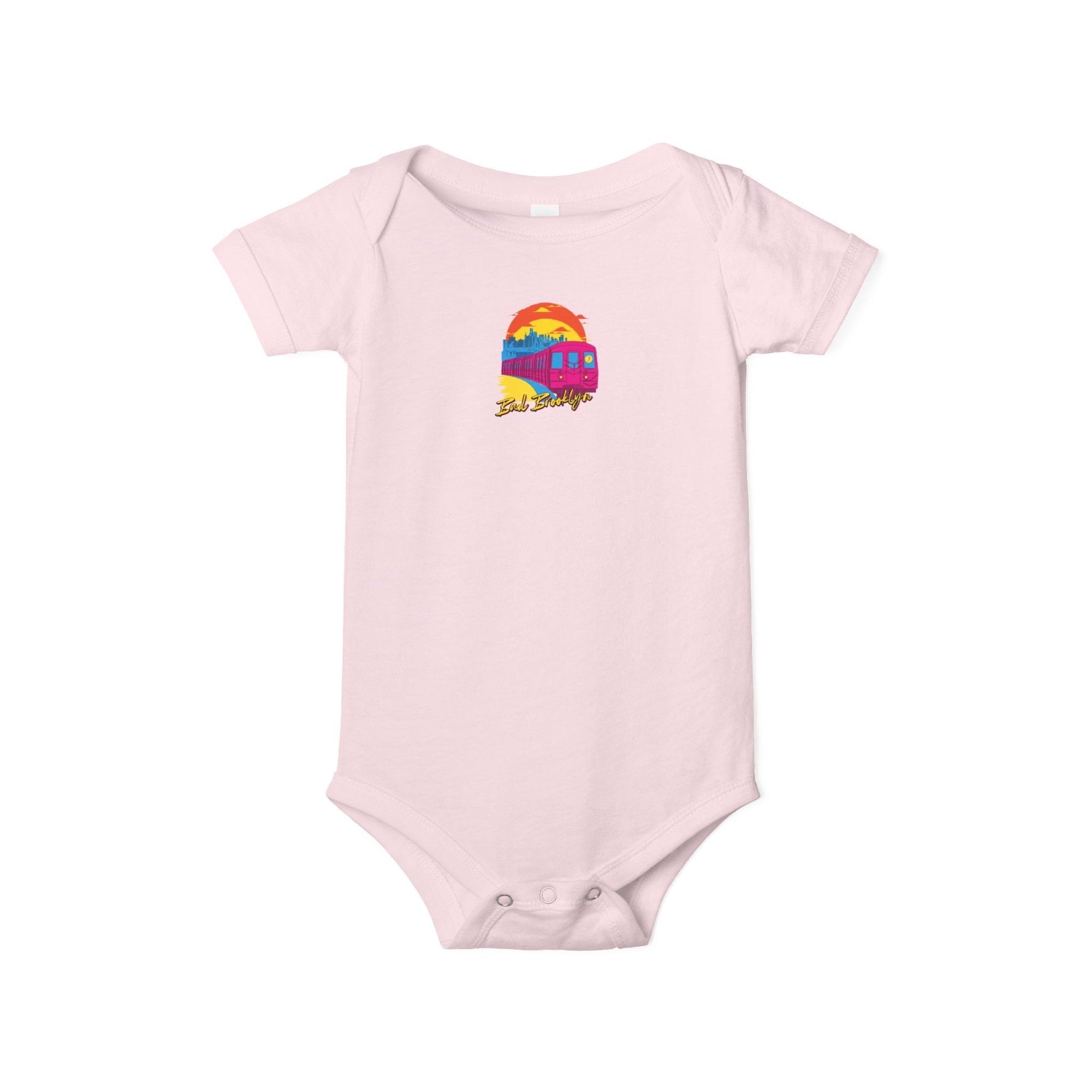 BadBrooklyn Sunset Subway Baby Infant Jersey Bodysuit