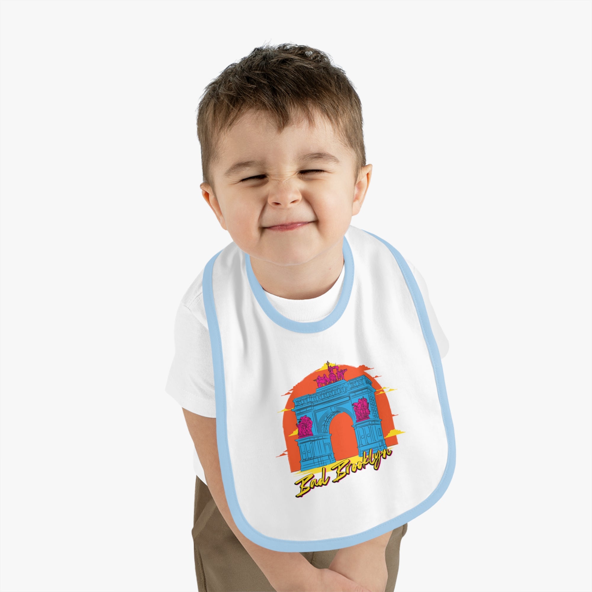 BadBrooklyn Archway Premium Baby Bibb