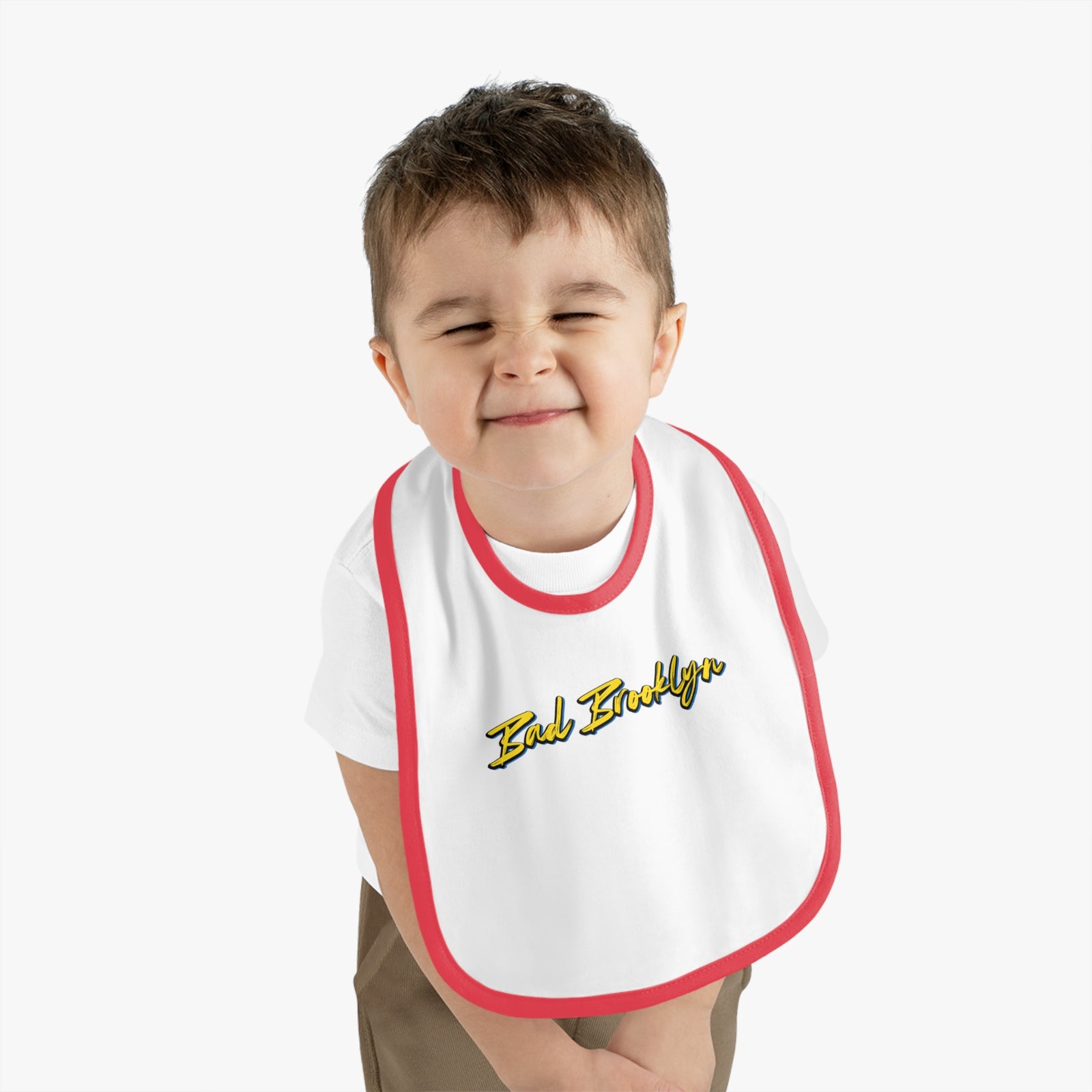 BadBrooklyn Gold Classic Baby Bib