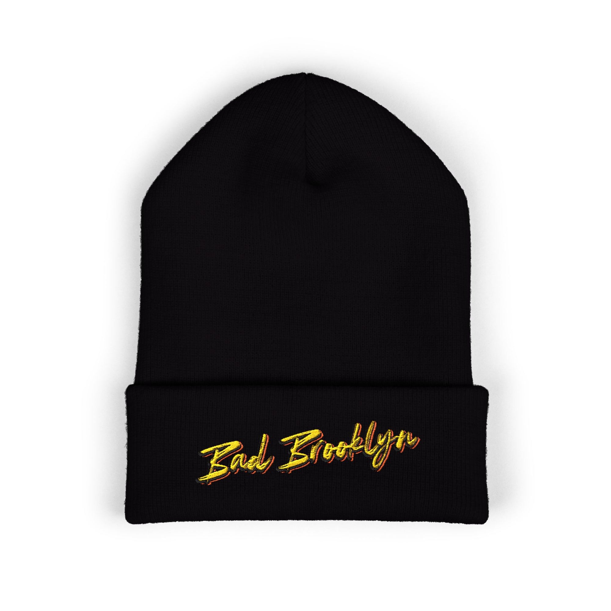 BadBrooklyn Bold Classic Embroidered Knit Beanie