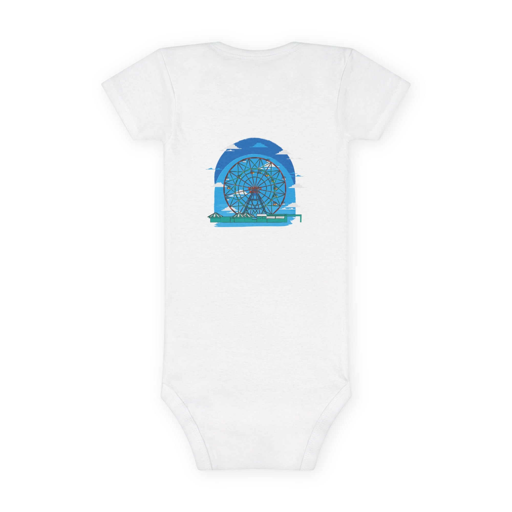 BadBrooklyn Ferris Wheel Baby Short Sleeve Onesie
