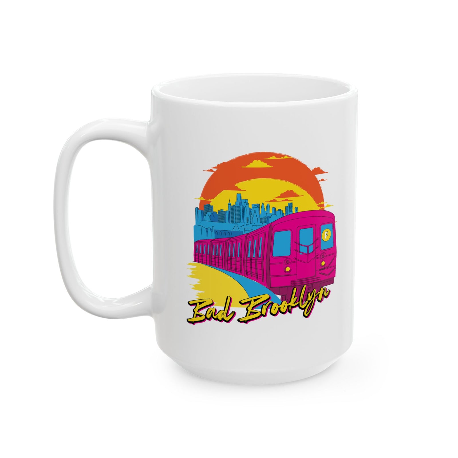 BadBrooklyn Sunset Subway Ceramic Coffee Mug