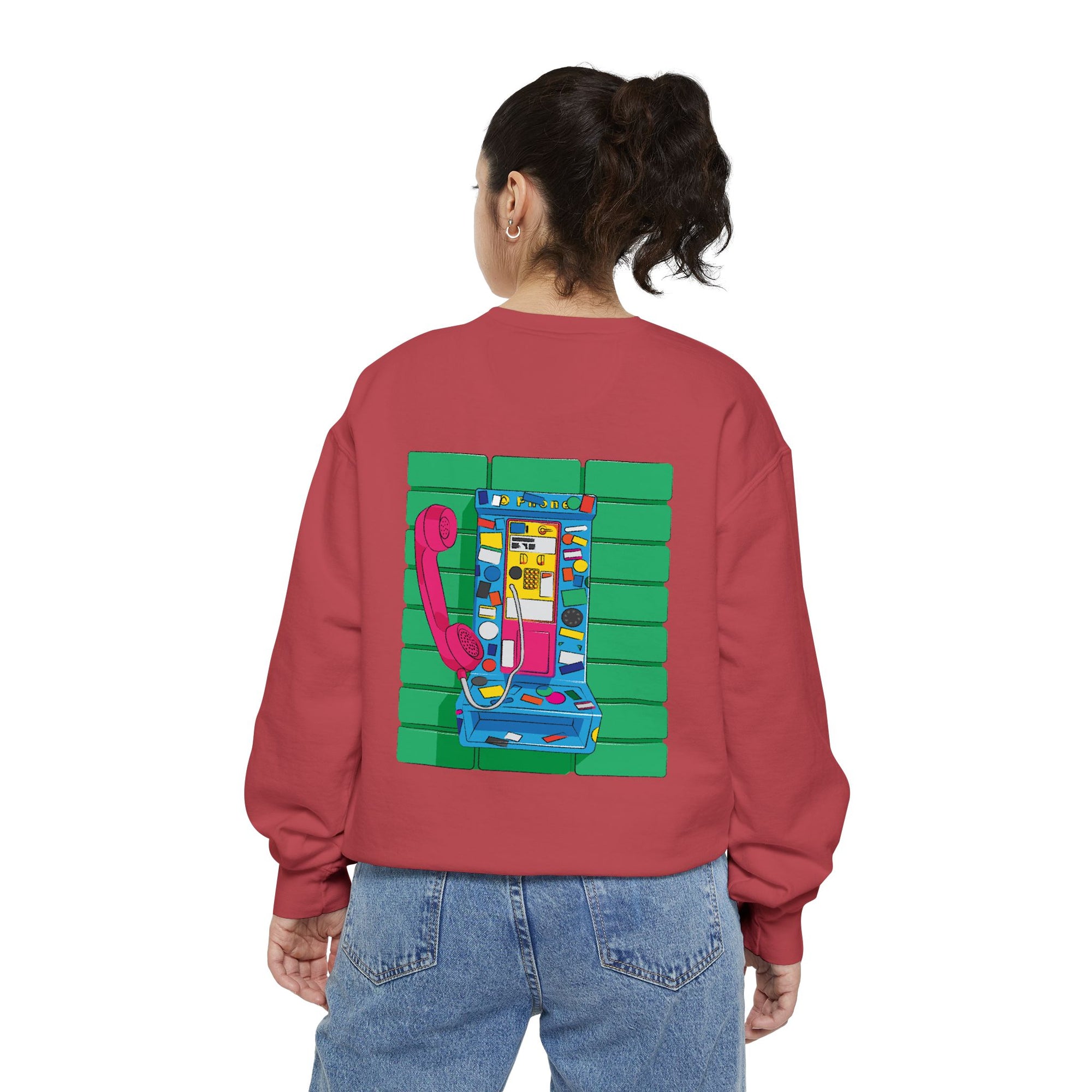 BadBrooklyn Retro Payphone Premium Sweatshirt