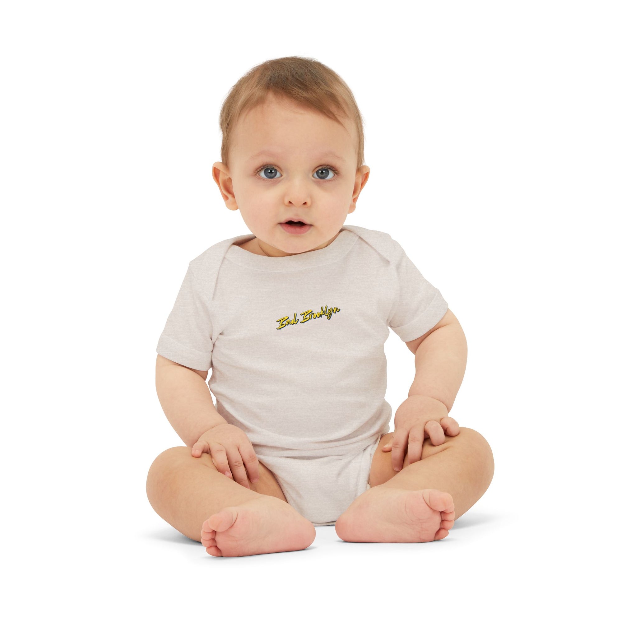 BadBrooklyn Gold Classic Baby Infant Jersey Bodysuit