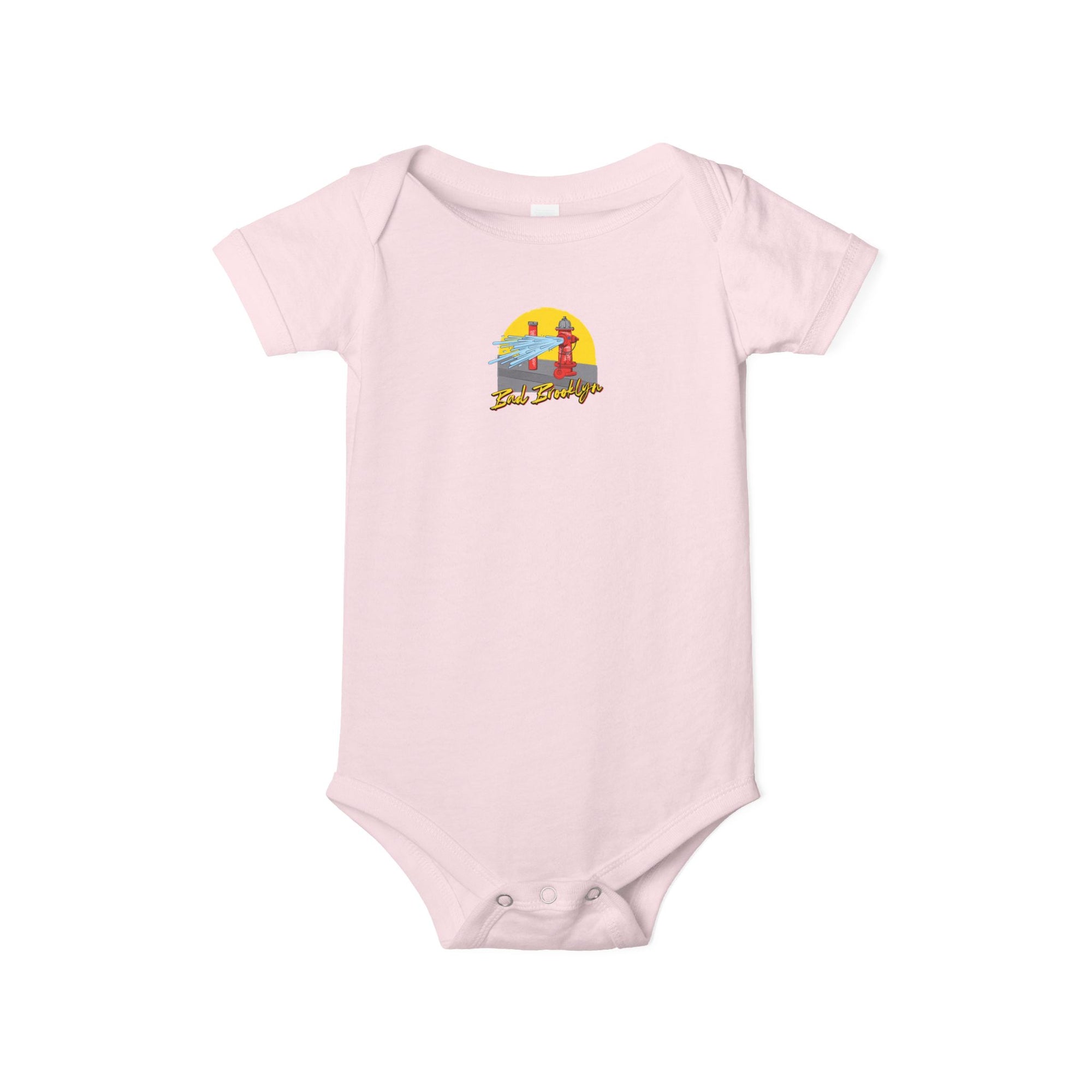 BadBrooklyn Street Fire Hydrant Baby Infant Jersey Bodysuit