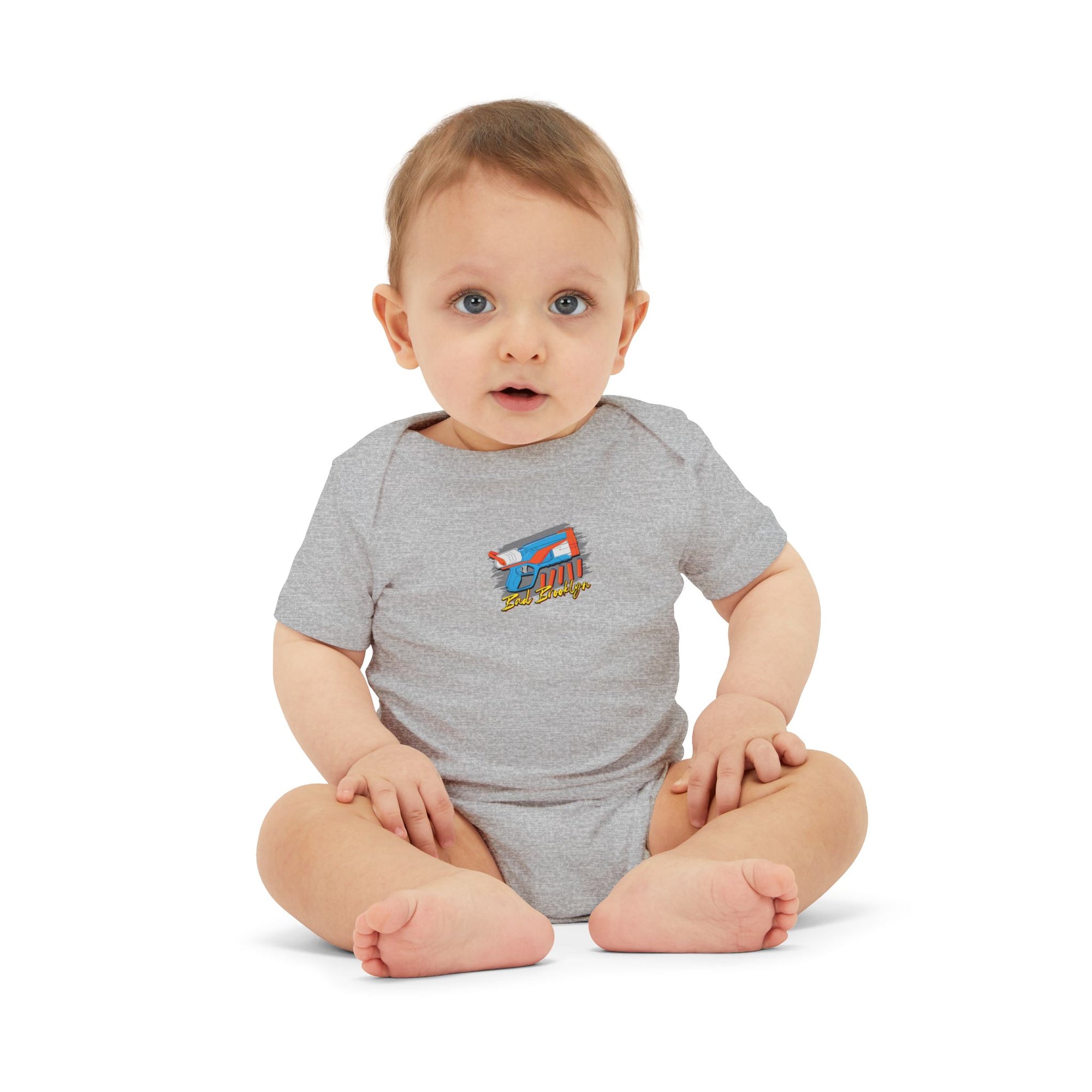 BadBrooklyn Nerf Retro Blaster Baby Infant Jersey Bodysuit