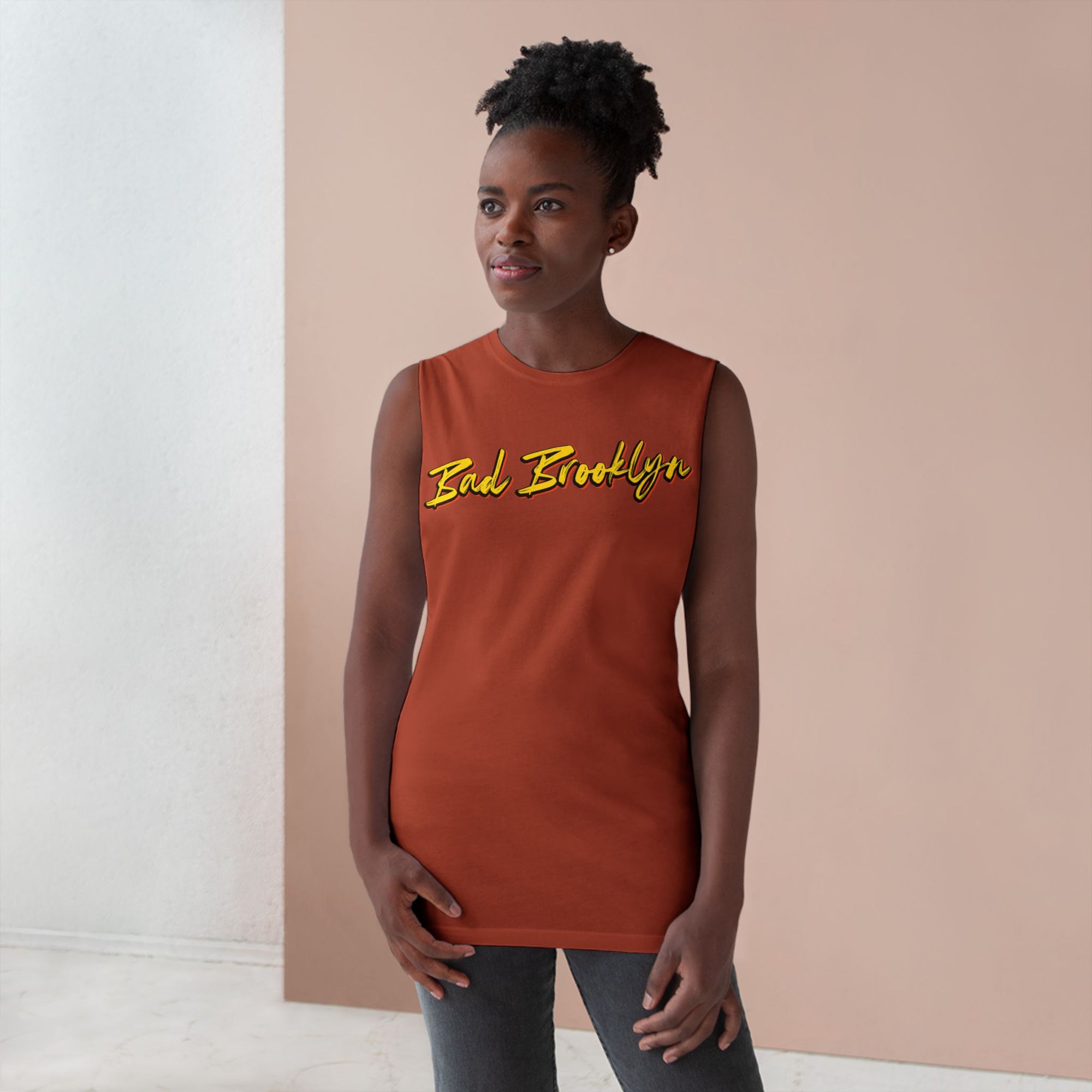 BadBrooklyn Gold Classic Logo Tank