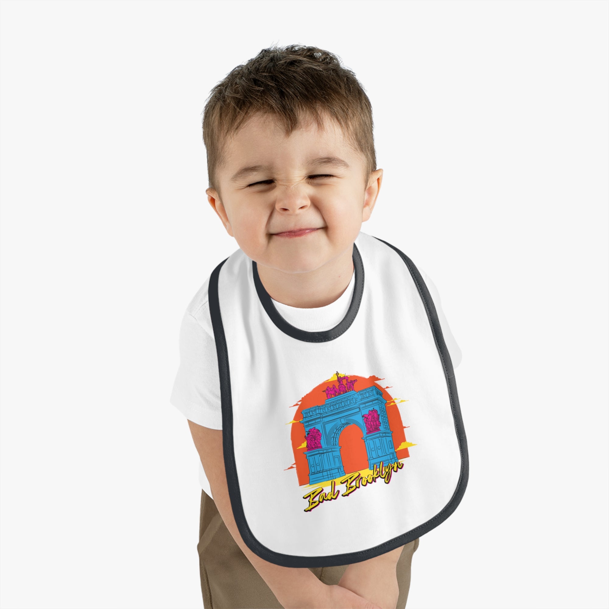 BadBrooklyn Archway Premium Baby Bibb