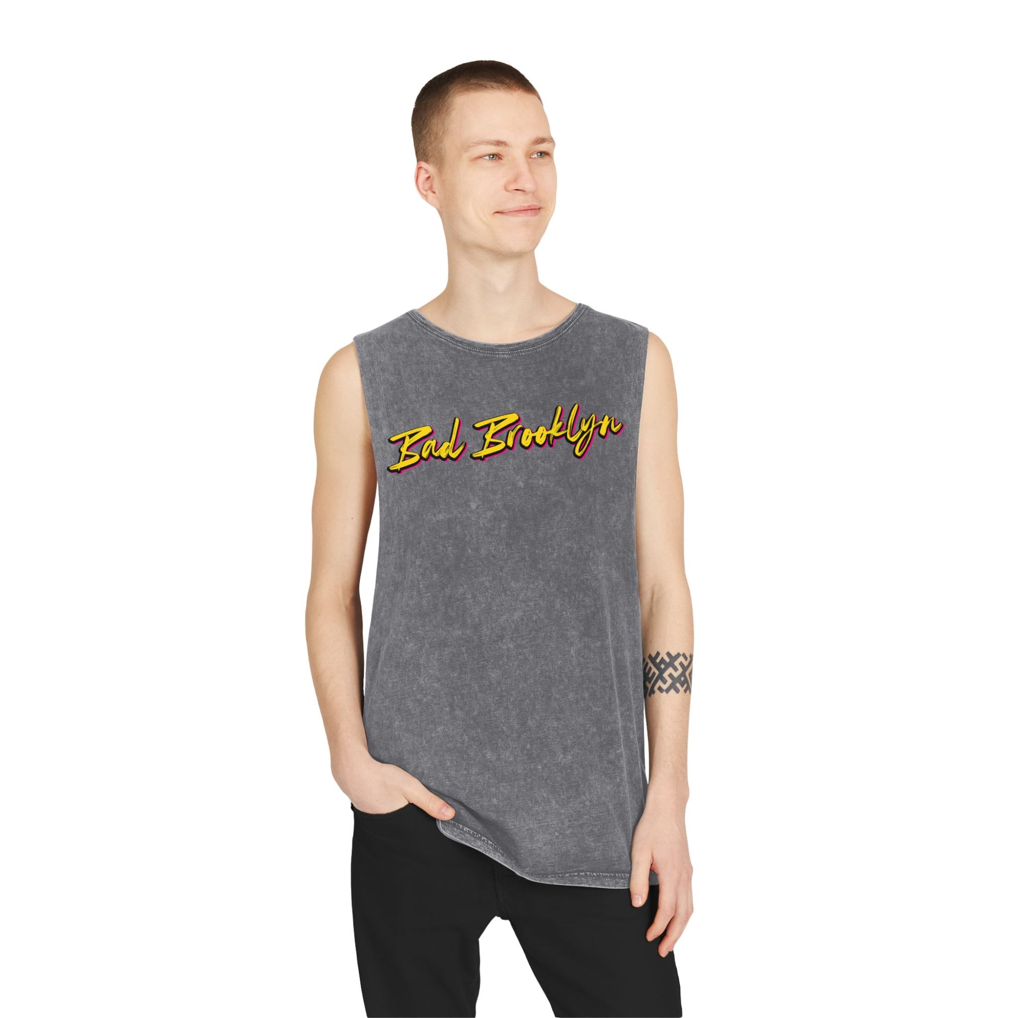 BadBrooklyn Gold Classic Stonewash Tank