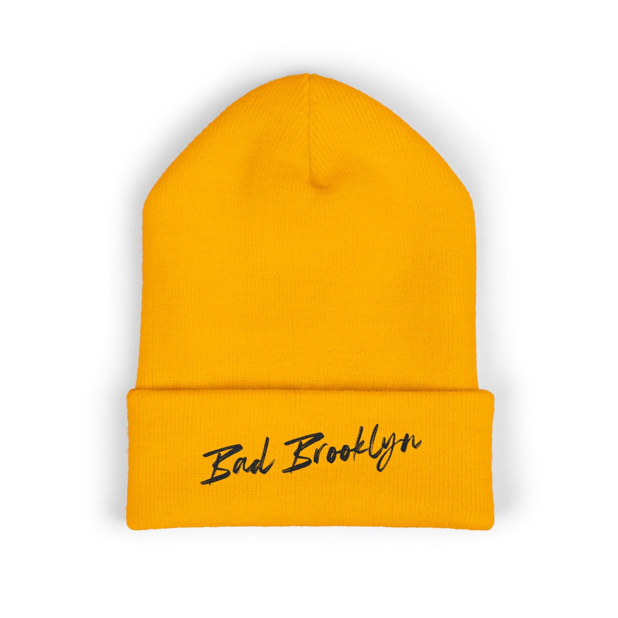 BadBrooklyn Classic Embroidered Knit Beanie