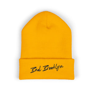BadBrooklyn Classic Embroidered Knit Beanie