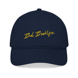 BadBrooklyn Gold Classic Embroidered Baseball Cap