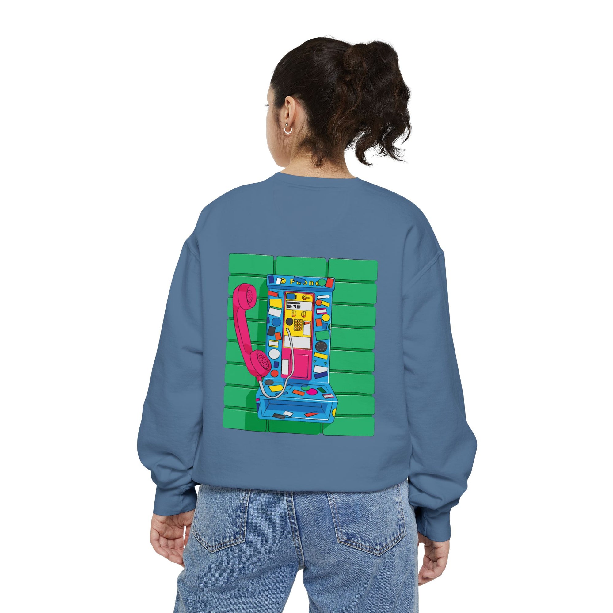 BadBrooklyn Retro Payphone Premium Sweatshirt