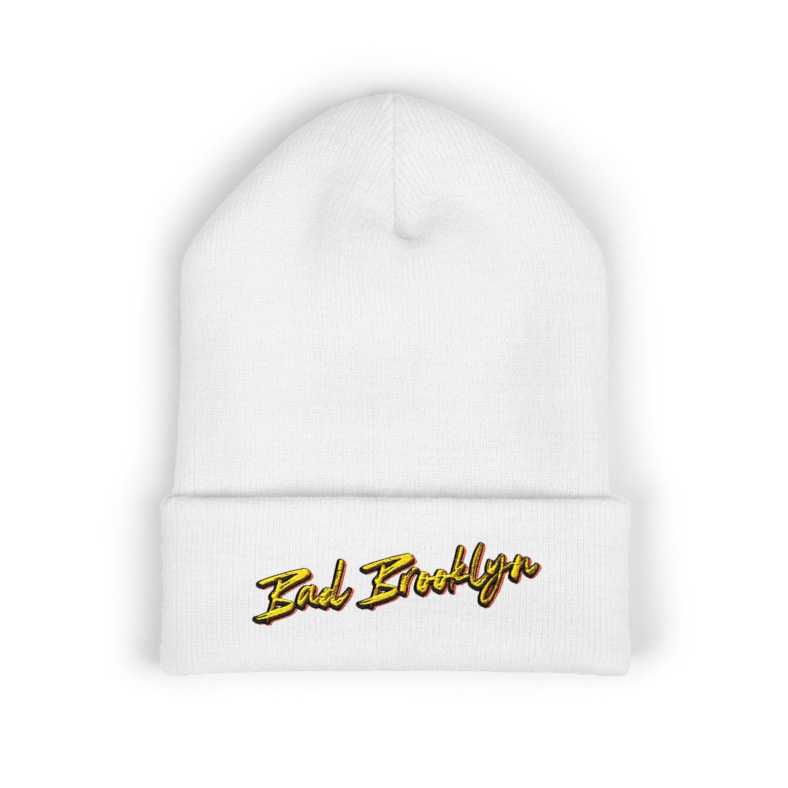 BadBrooklyn Bold Classic Embroidered Knit Beanie