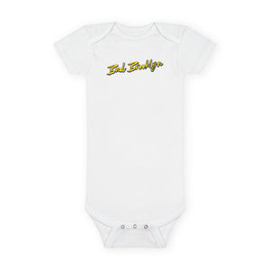 BadBrooklyn Classic Building Short Sleeve Baby Onesie
