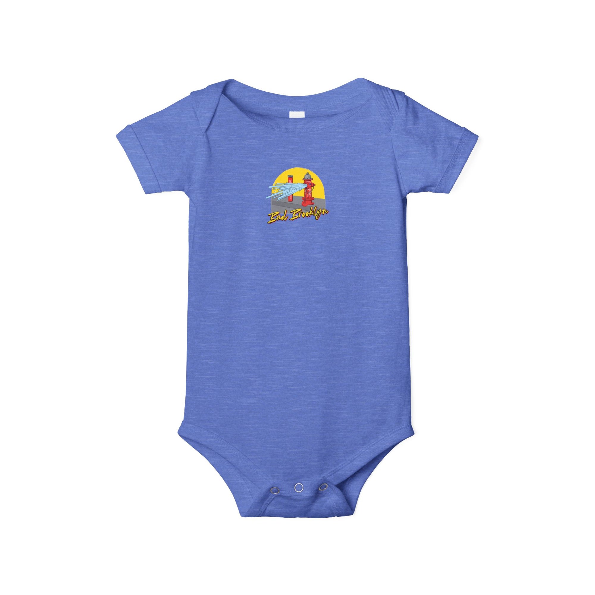 BadBrooklyn Street Fire Hydrant Baby Infant Jersey Bodysuit