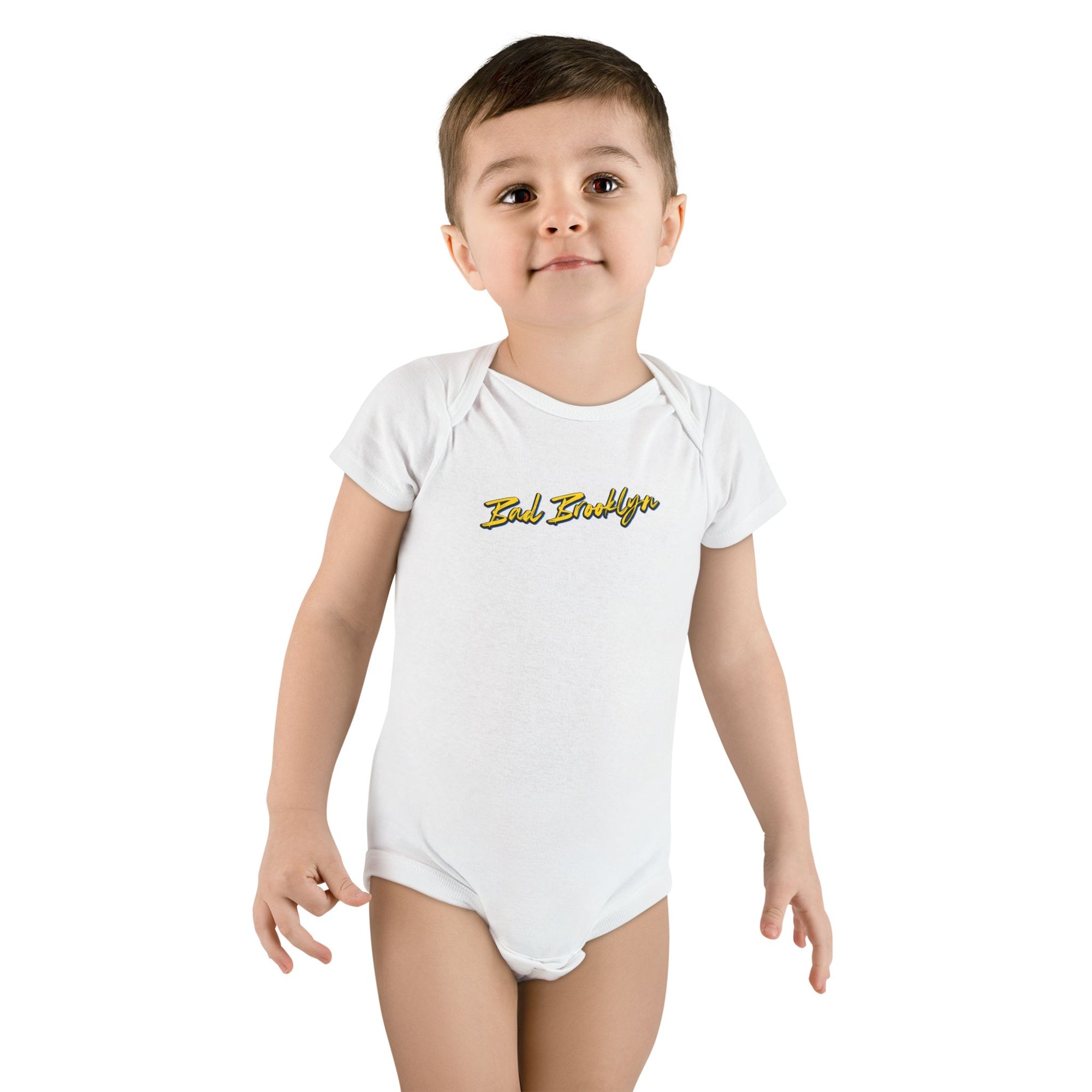 BadBrooklyn Fire Hydrant Short Sleeve Baby Onesie
