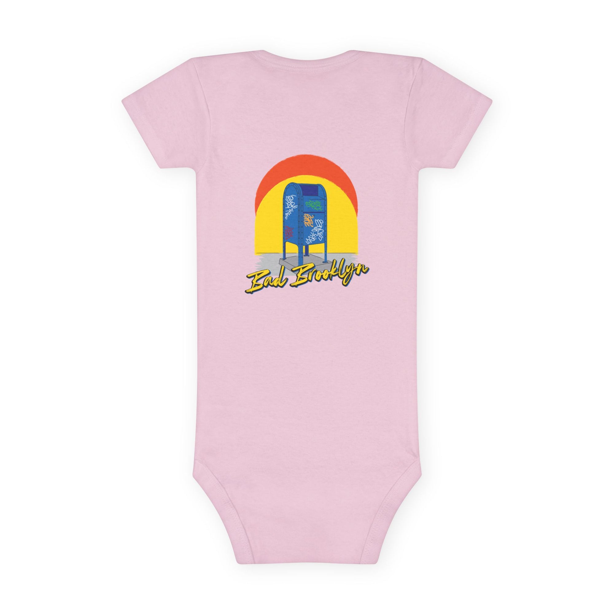 BadBrooklyn Mailbox Graffiti Short Sleeve Baby Onesie