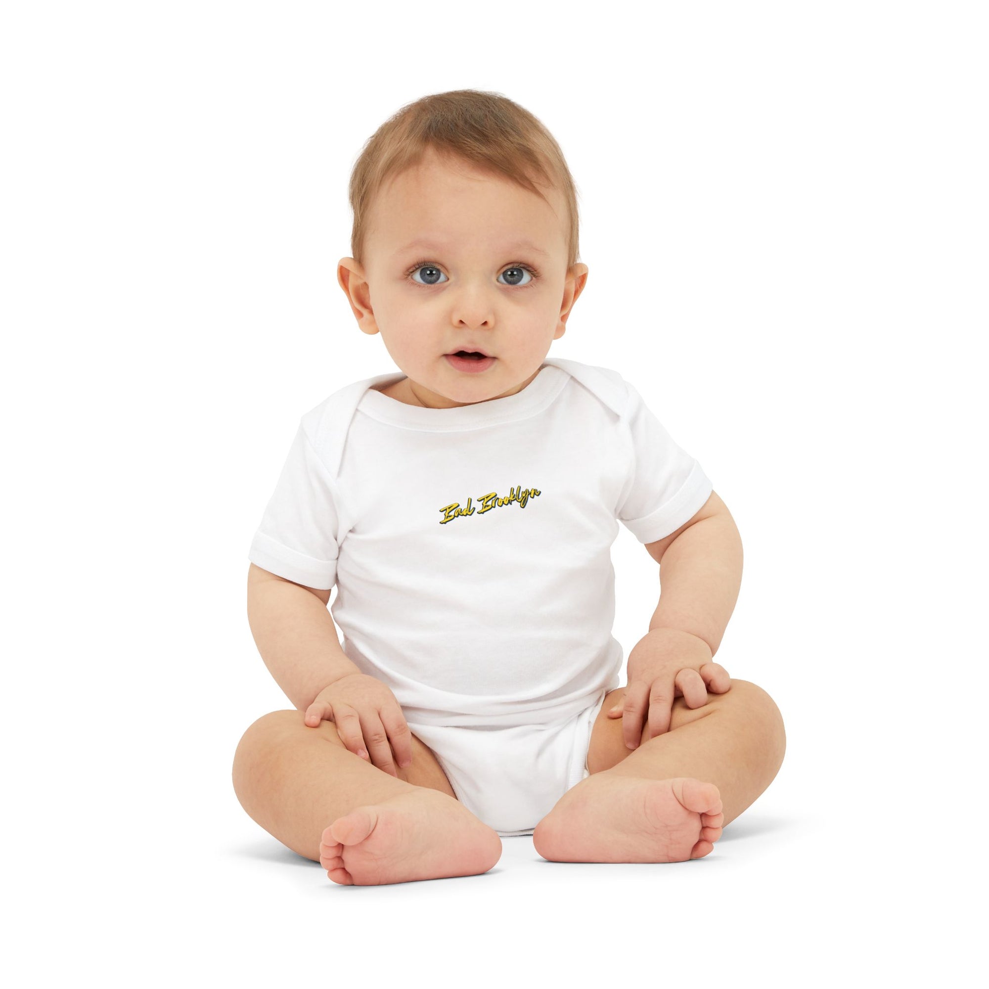 BadBrooklyn Gold Classic Baby Infant Jersey Bodysuit