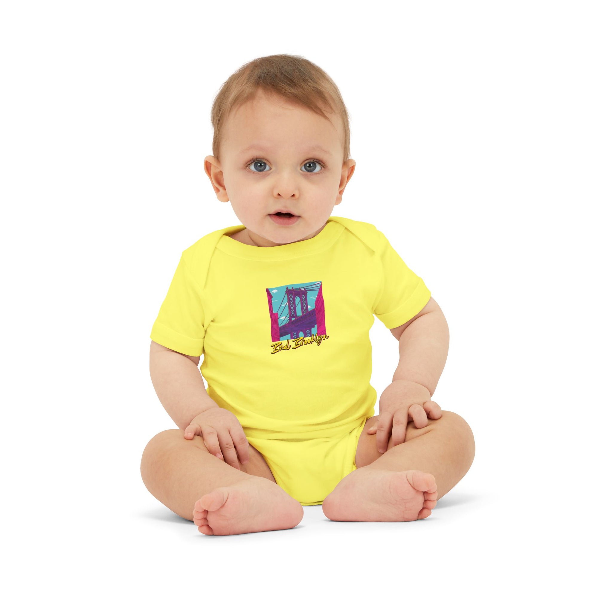 BadBrooklyn Bridge Vibes Baby Infant Jersey Bodysuit