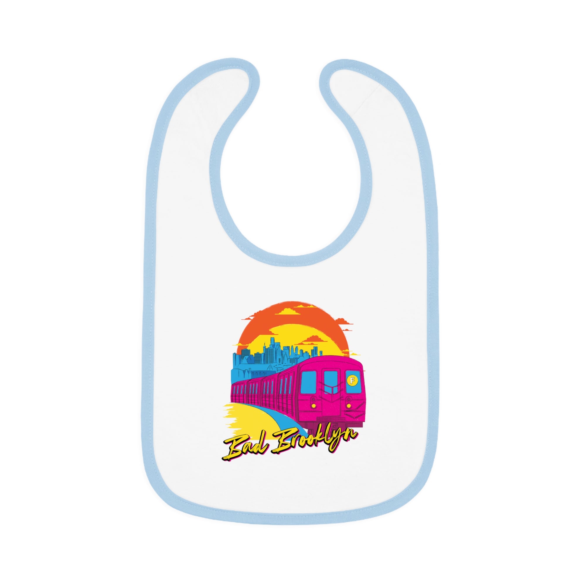 BadBrooklyn Sunset Subway Baby Bib