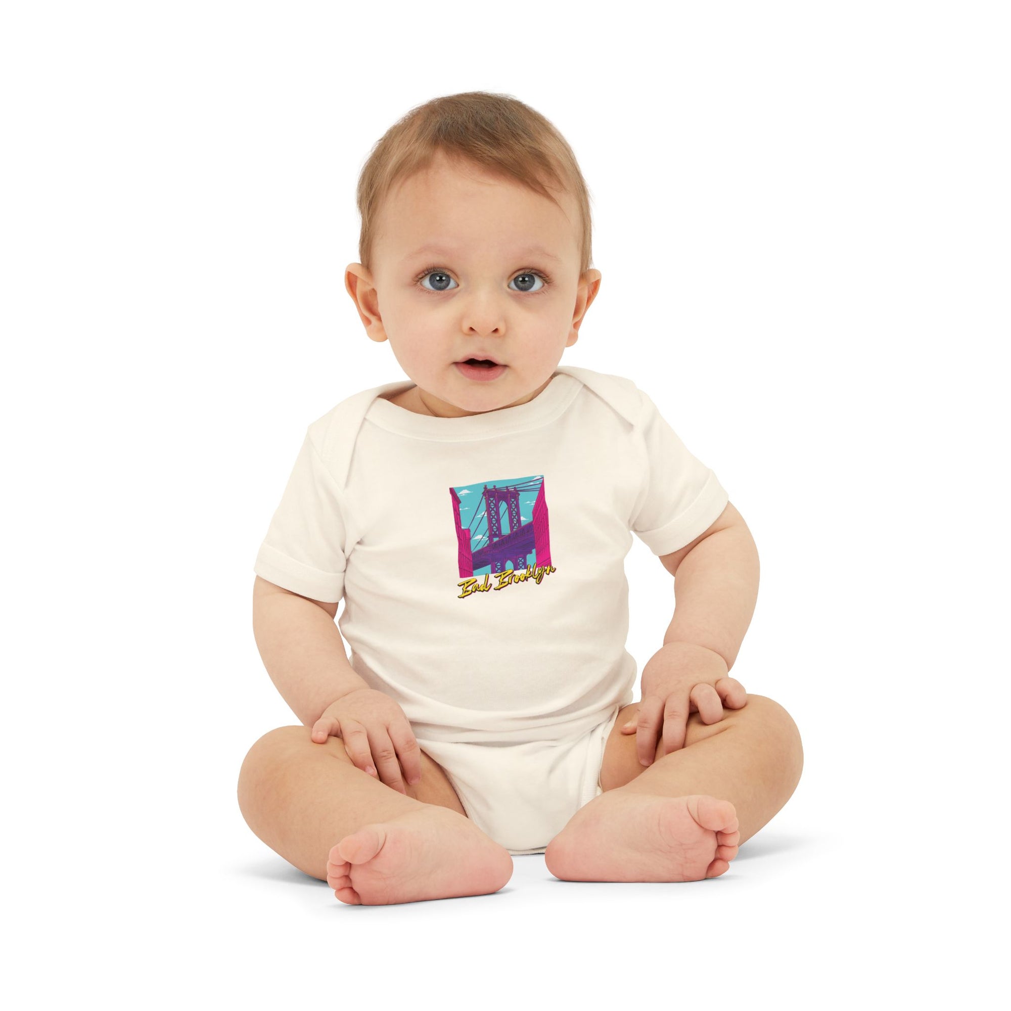 BadBrooklyn Bridge Vibes Baby Infant Jersey Bodysuit