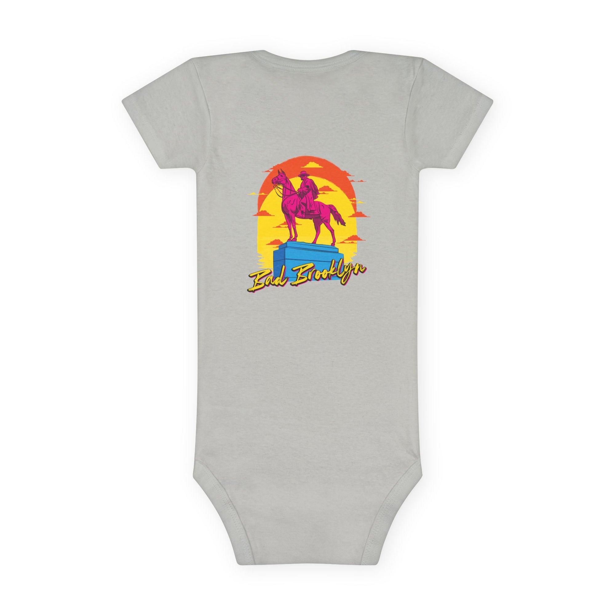 BadBrooklyn Western Cowboy Short Sleeve Baby Onesie