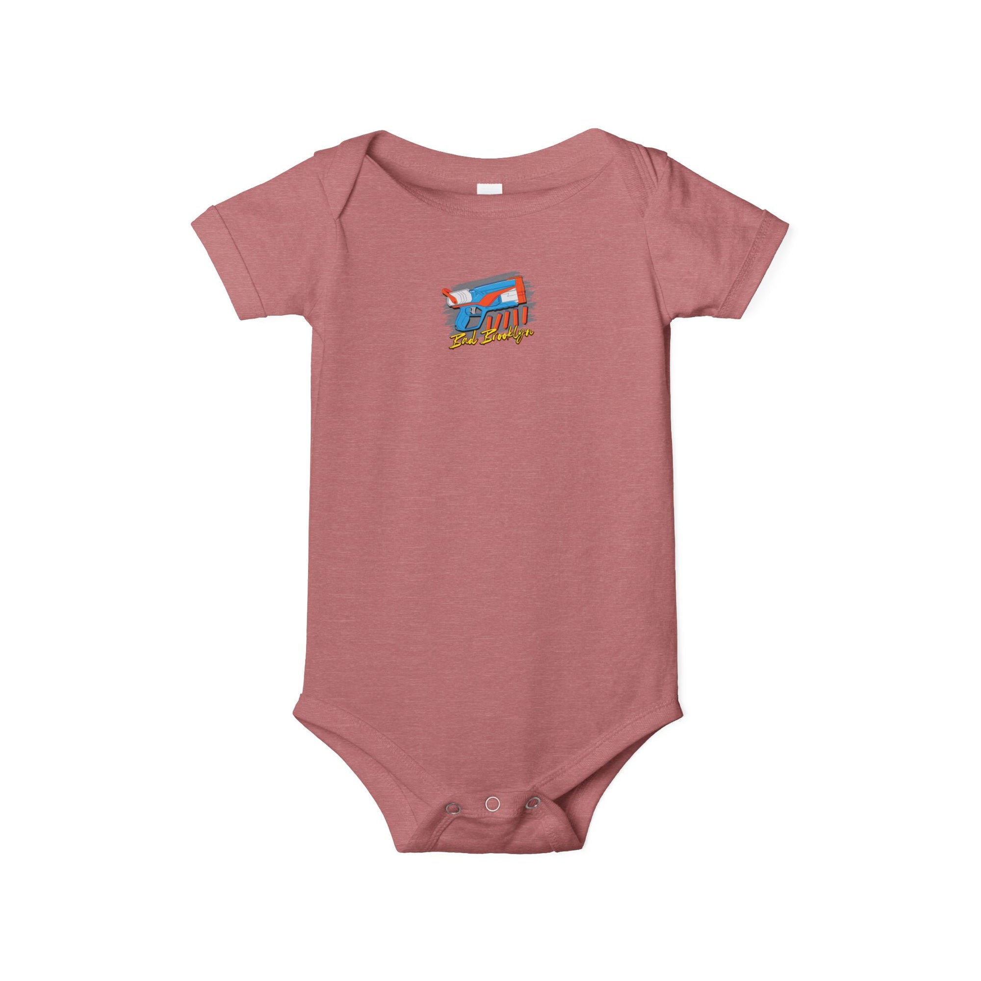 BadBrooklyn Nerf Retro Blaster Baby Infant Jersey Bodysuit