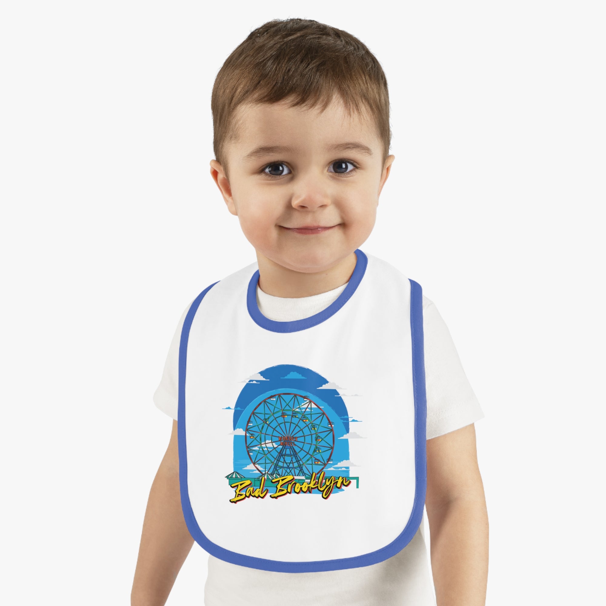 BadBrooklyn Ferris Wheel Baby Bib
