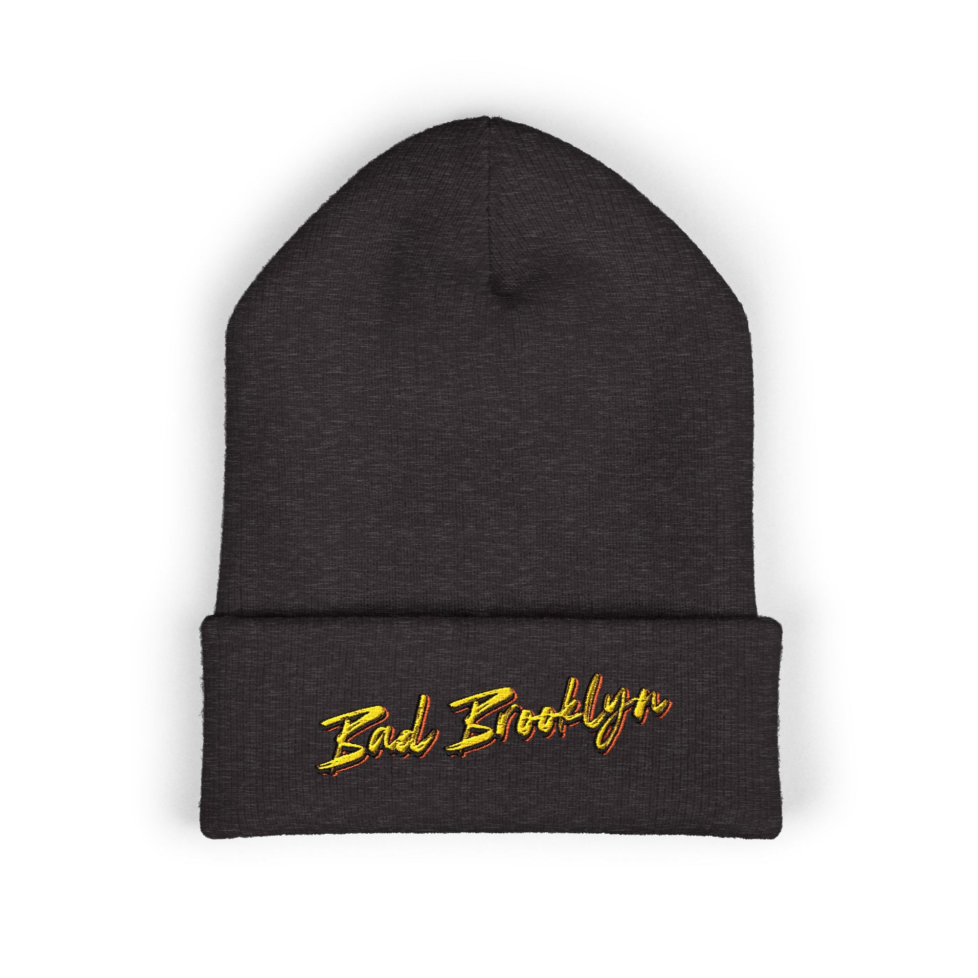 BadBrooklyn Bold Classic Embroidered Knit Beanie